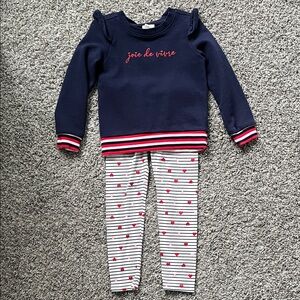 Janie and Jack heart set size 4